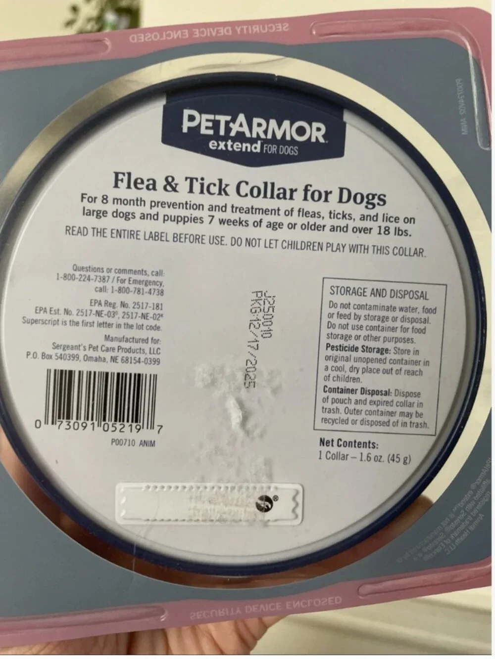 Share brand new- large PetArmor Extend Flea & Tick Dog Collar L Over 18 lb